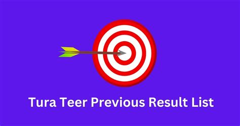 tura teer result today 2024
